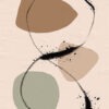 Creación minimalista con paleta terrosa
