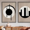 Arte minimalista en blanco y negro