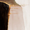 Obra abstracta con detalles dorados