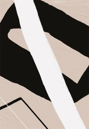 Obra audaz con trazos abstractos