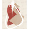 Diseño minimalista abstracto en paleta terrosa