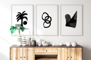 Ilustración minimalista de palmera