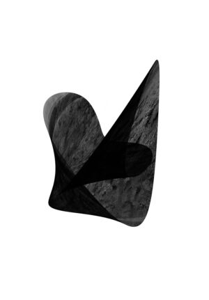 Figura geométrica monocromática y abstracta