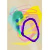 Impresión moderna y colorida de arte abstracto