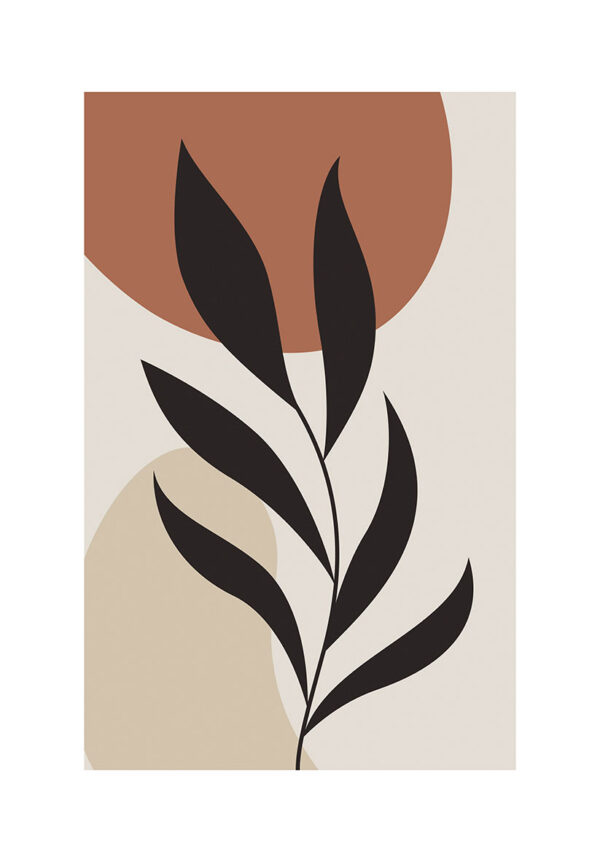 Diseño minimalista abstracto botánico