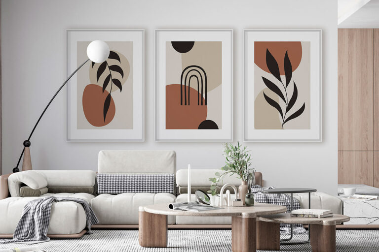 Diseño minimalista abstracto botánico