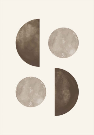 Diseño minimalista con paleta terrosa