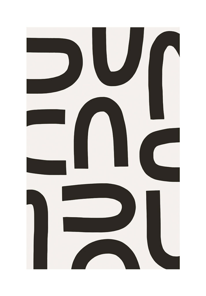 Patrón abstracto en blanco y negro