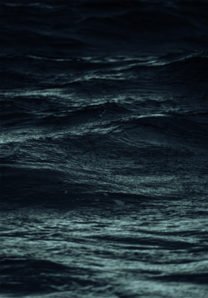 Paisaje Marino Nocturno: Olas y Luna