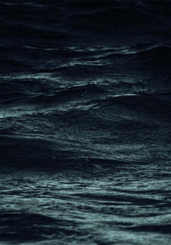 Paisaje Marino Nocturno: Olas y Luna