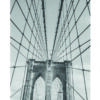 Vista arquitectónica del icónico puente de Brooklyn.