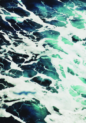 Textura abstracta de espuma y ondas oceánicas.