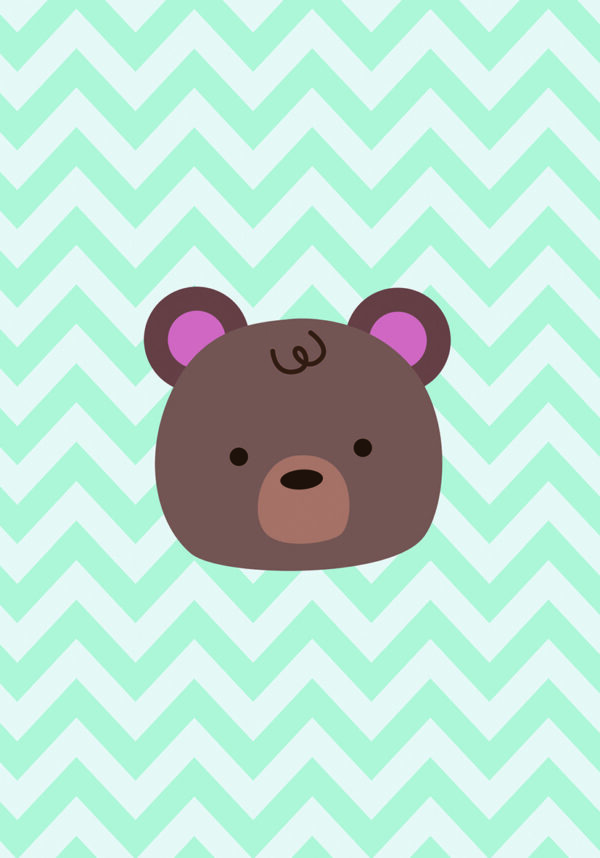 Oso Cariñoso en Azul: Ilustración Infantil Divertida