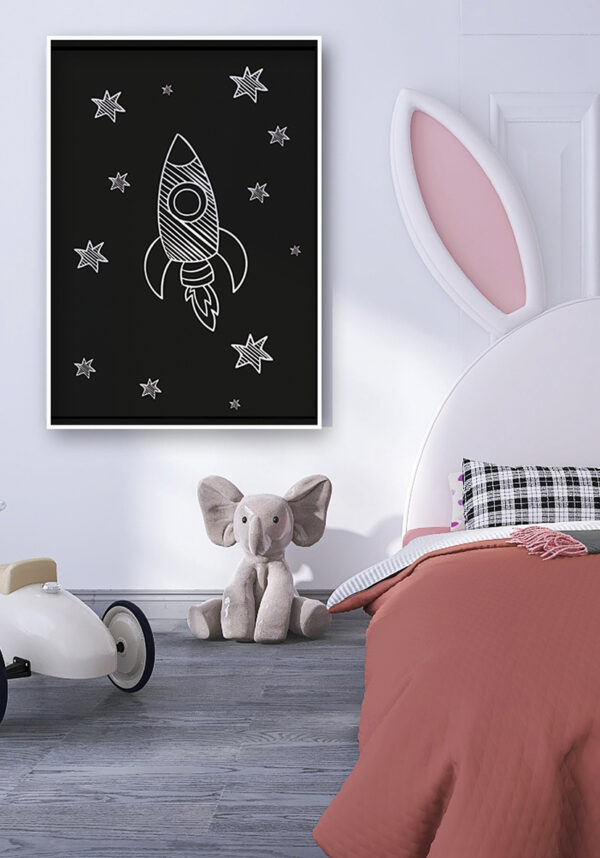 Cohete Espacial: Ilustración para Aficionados a la Ciencia Ficción
