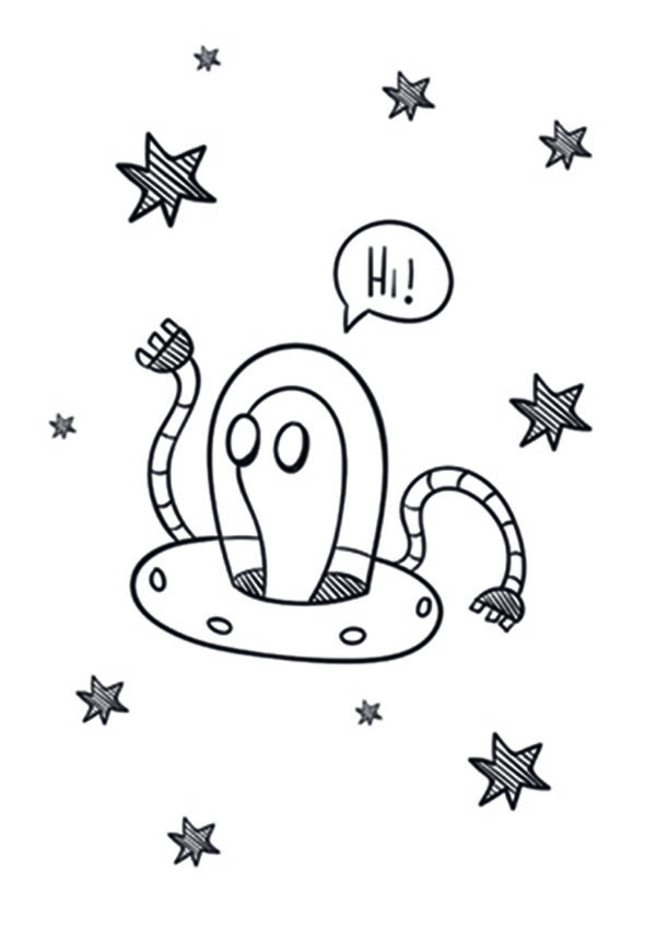 Alien Amigable: Arte Extraterrestre Divertido