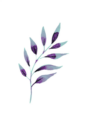 Hoja de Acuarela: Arte Floral Elegante para Decoración