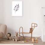 Hoja de Acuarela: Arte Floral Elegante para Decoración