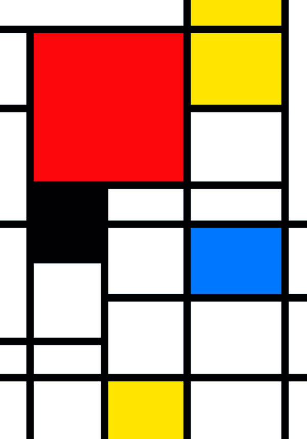 Arte Geométrico Abstracto: Colores Vibrantes y Formas Dinámicas