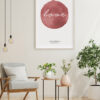Arte romántico en acuarela con la palabra Love