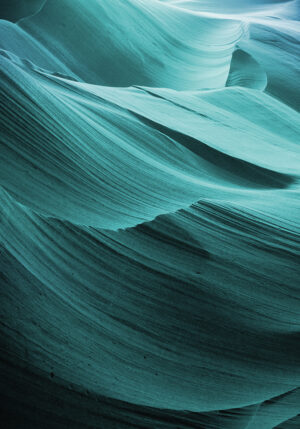 Capas abstractas en azul y verde