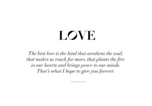 Frase inspiradora minimalista sobre el amor