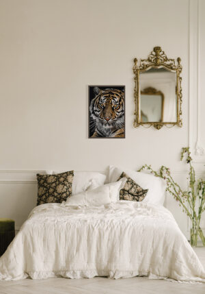 Retrato majestuoso de un tigre de Bengala