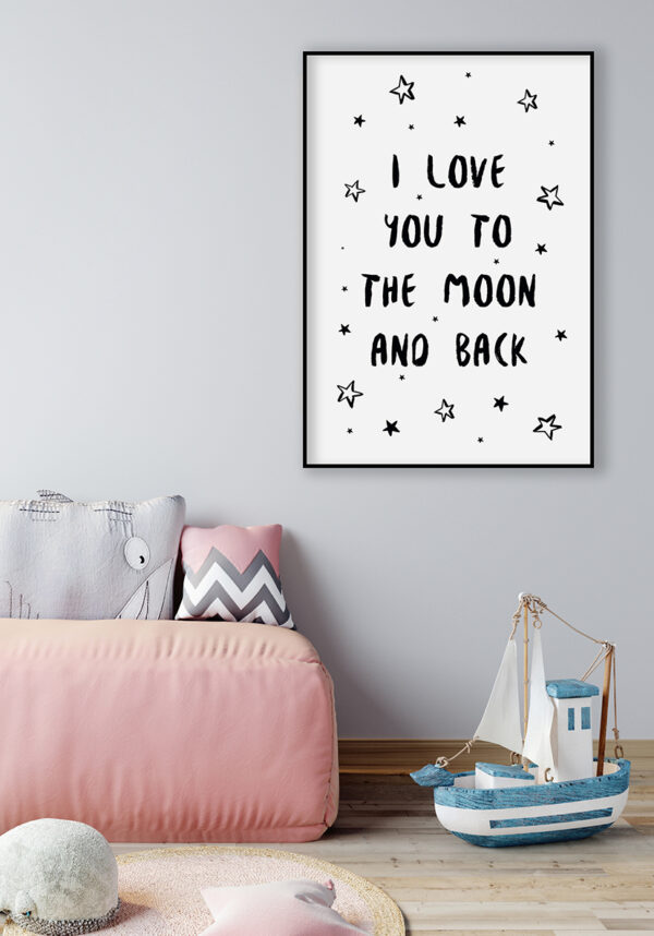 Frase romántica escrita a mano con estrellas
