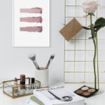 Textura de maquillaje minimalista