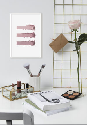 Textura de maquillaje minimalista