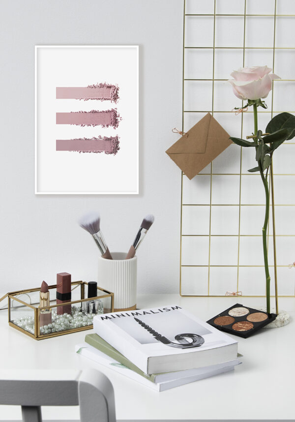 Textura de maquillaje minimalista