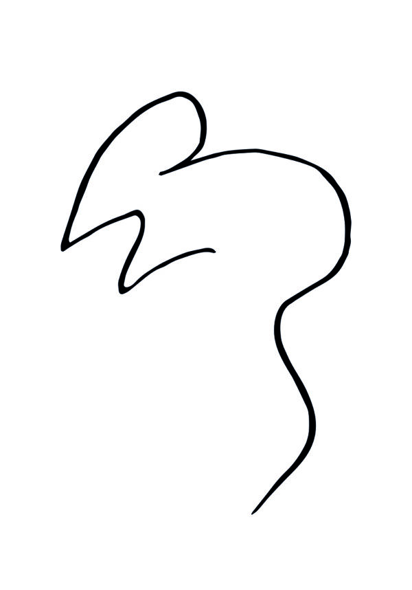 Dibujo lineal abstracto minimalista