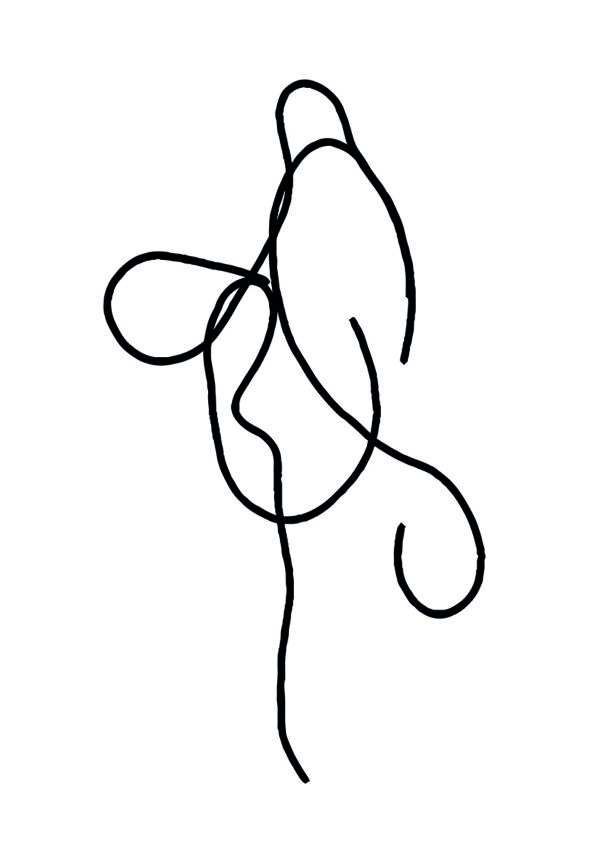 Arte de dibujo lineal minimalista