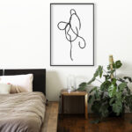 Arte de dibujo lineal minimalista