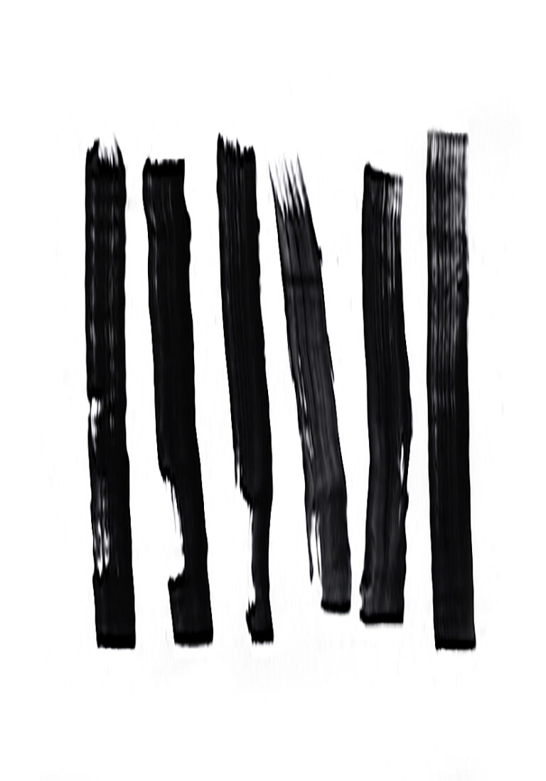 Trazos audaces de pintura negra abstracta