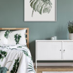 Ilustración de hoja de monstera en acuarela