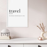 Tipografía minimalista para viajes inspiradores
