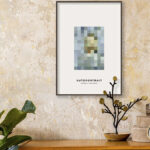 Arte abstracto pixelado de retrato