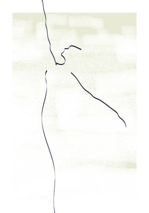 Arte lineal minimalista abstracto