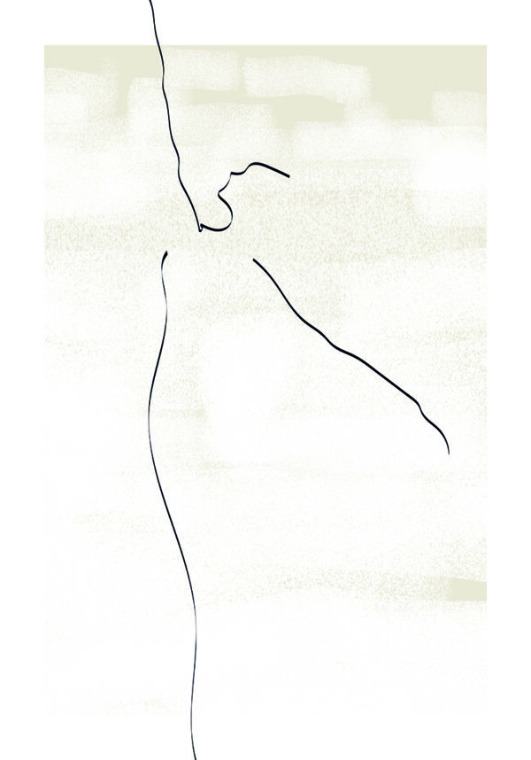 Arte lineal minimalista abstracto