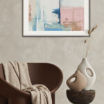 Arte impresionista abstracto en tonos pastel