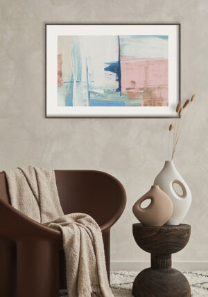 Arte impresionista abstracto en tonos pastel