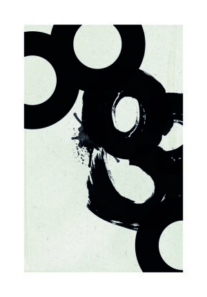 Arte abstracto en blanco y negro