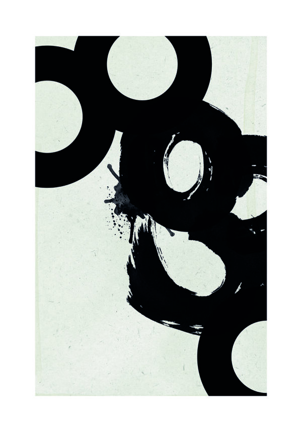 Arte abstracto en blanco y negro