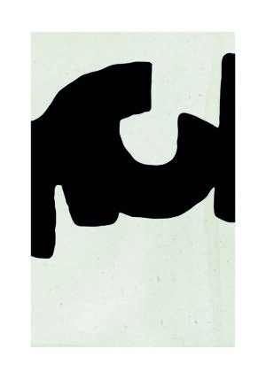 Arte abstracto minimalista en blanco y negro