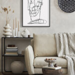 Dibujo lineal con alambre abstracto
