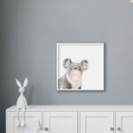 Koala con goma de mascar