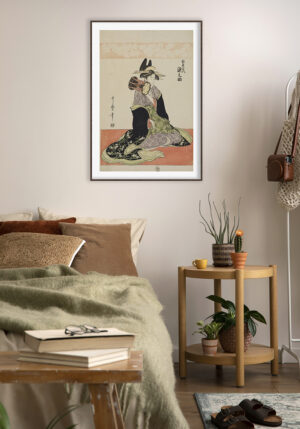 Ilustración de mujer japonesa tradicional