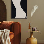 Arte abstracto minimalista en tonos neutros