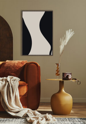 Arte abstracto minimalista en tonos neutros