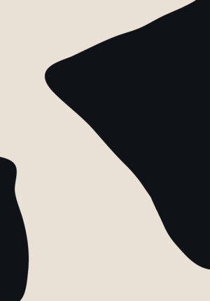 Diseño abstracto minimalista en negro y beige